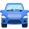 Oncoming Automobile emoji on Facebook